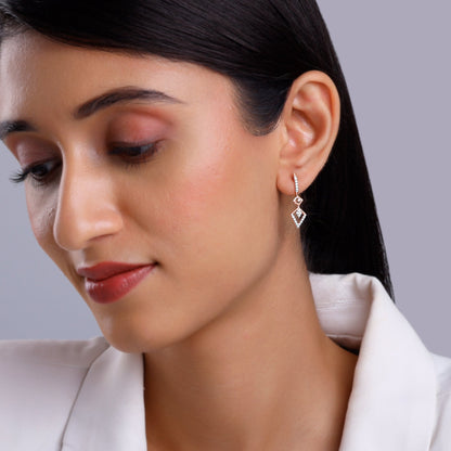 Rose Gold Swanky Diamond Earrings