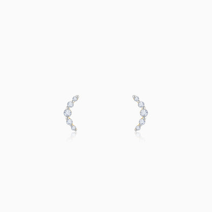 Gold Arc of Beauty Lab Grown Diamond Earrings
