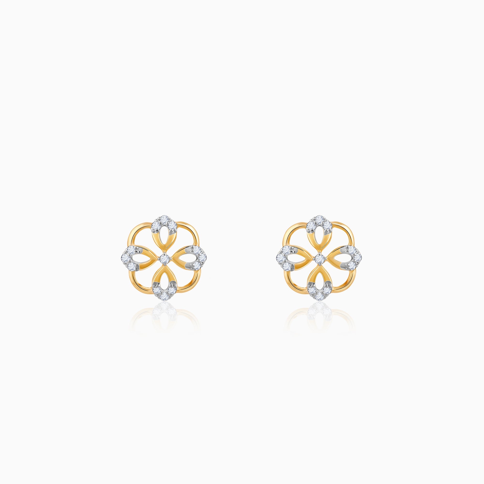 Gold Jivy Lab Grown Diamond Earrings