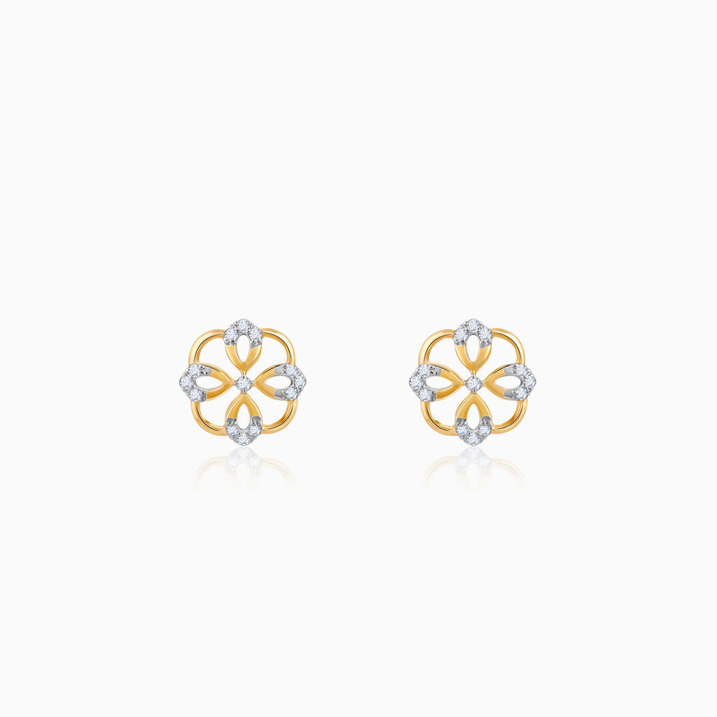 Gold Jivy Lab Grown Diamond Earrings