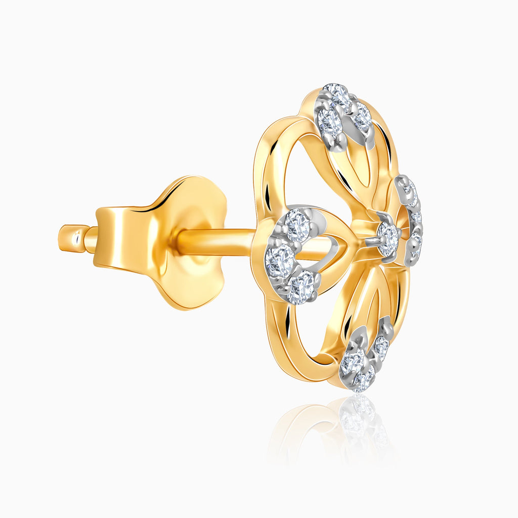 Gold Jivy Lab Grown Diamond Earrings