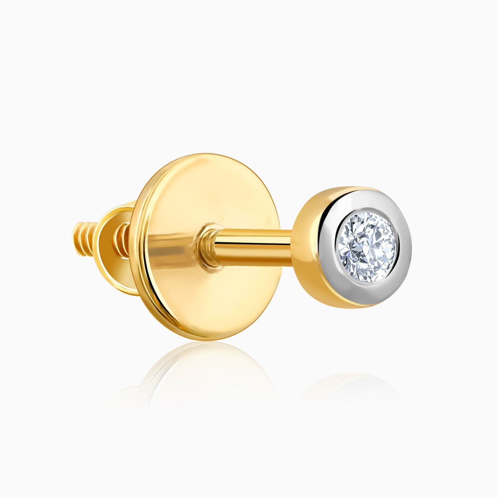 Gold Mimo Lab Grown Diamond Stud Earrings