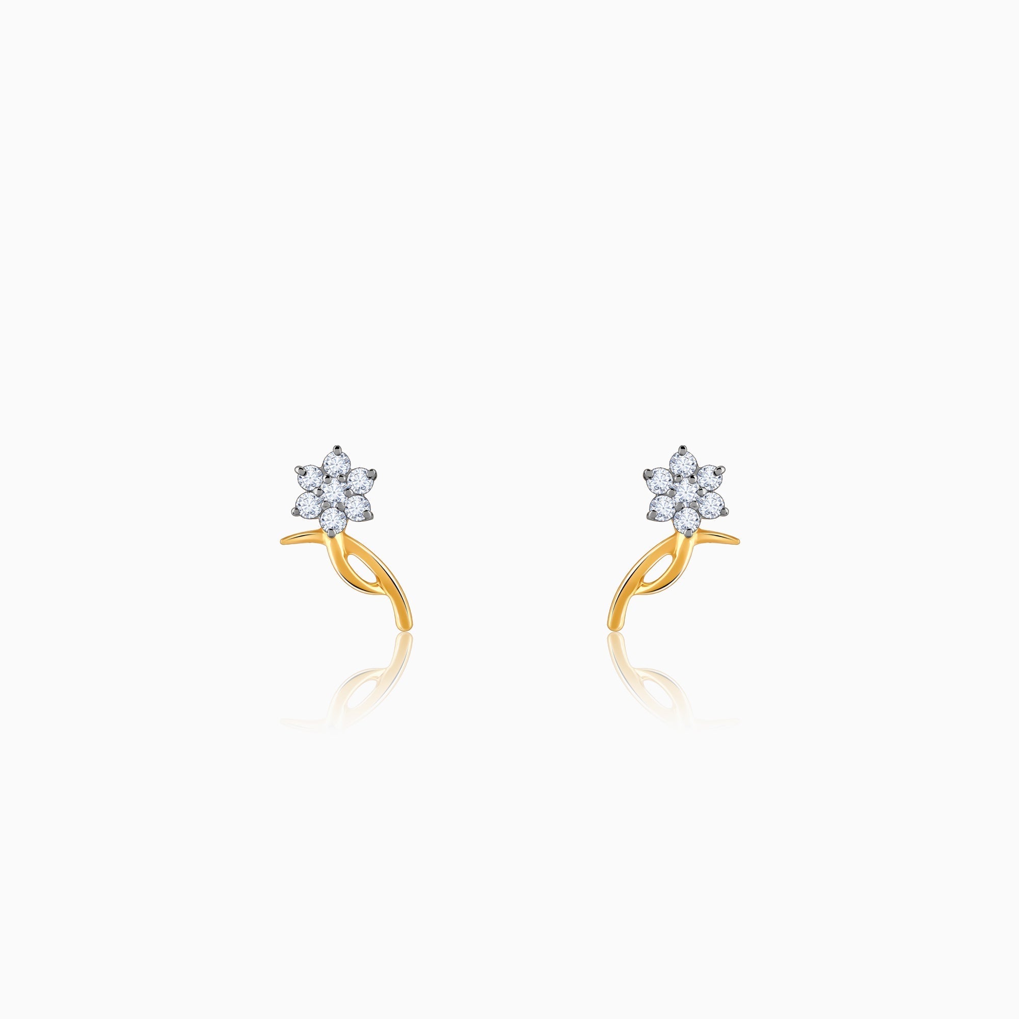 Gold Gleamdance Diamond Earrings