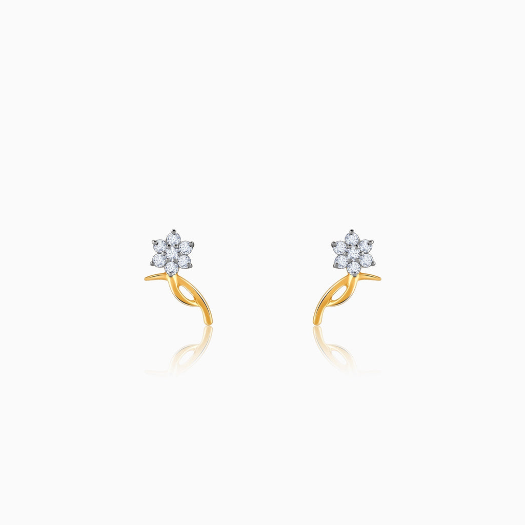 Gold Gleamdance Diamond Earrings