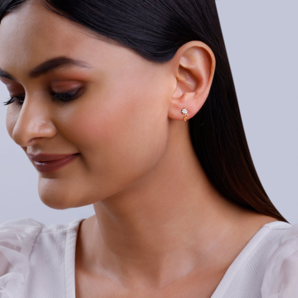 Gold Gleamdance Diamond Earrings