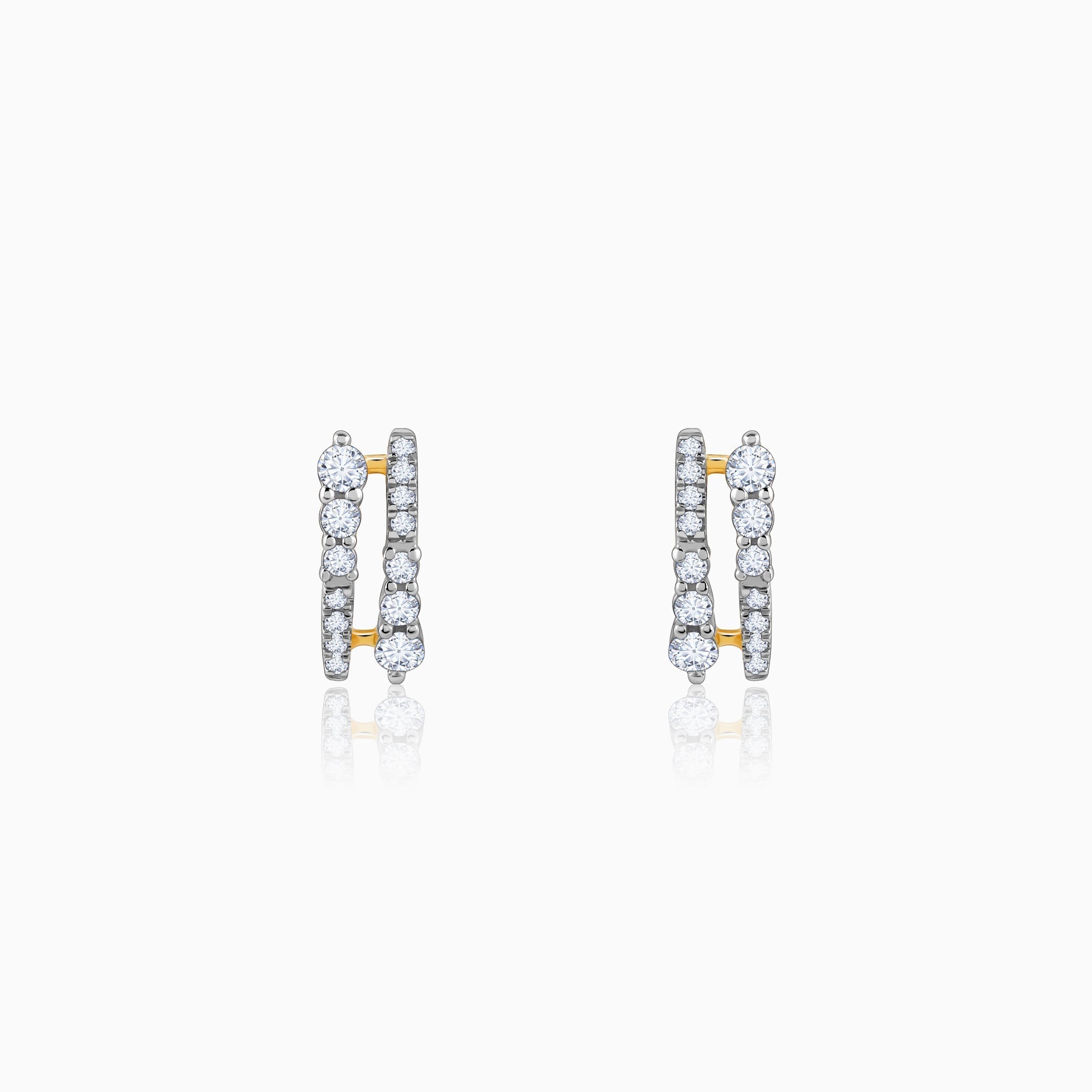 Gold Elysian Diamond Earrings