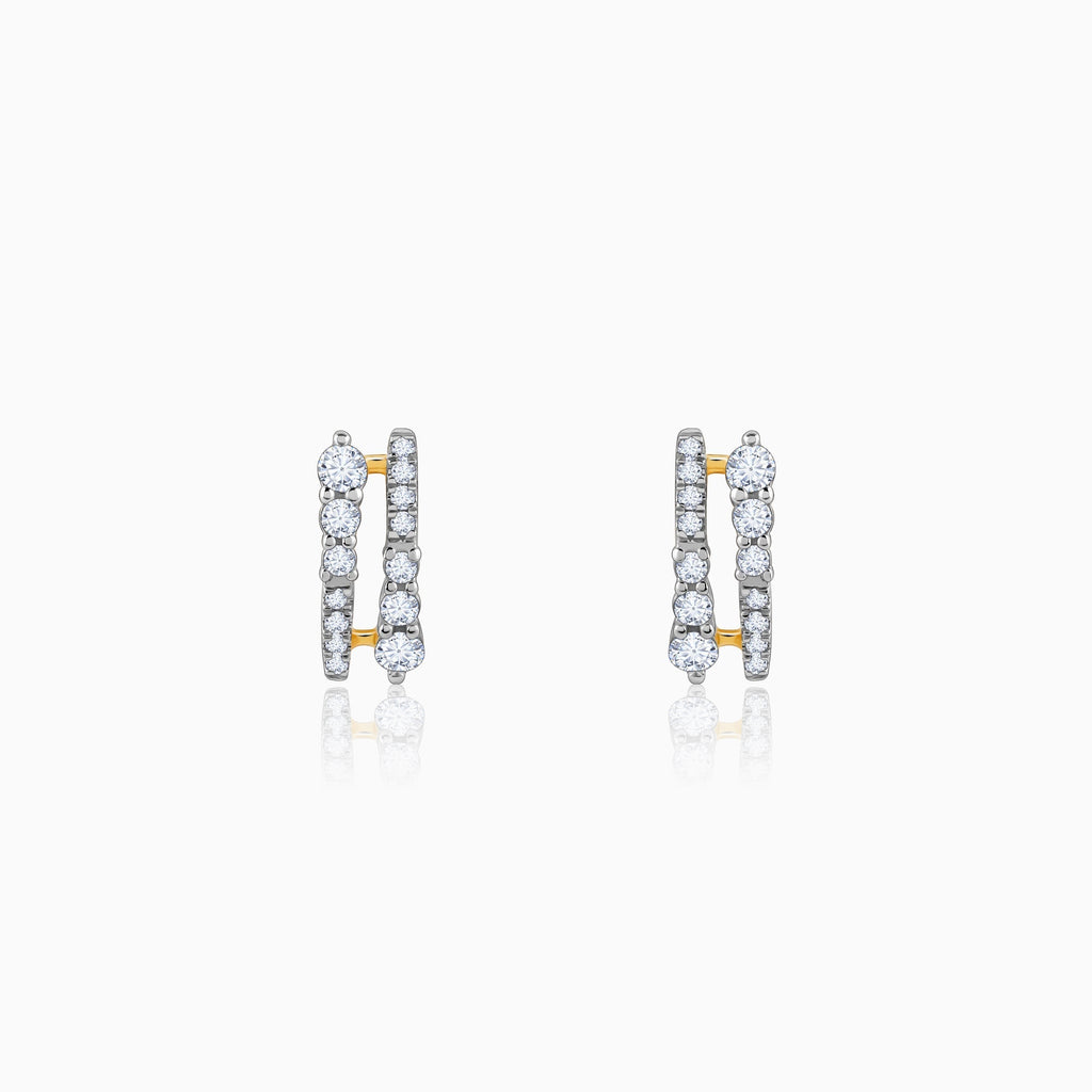Gold Elysian Diamond Earrings