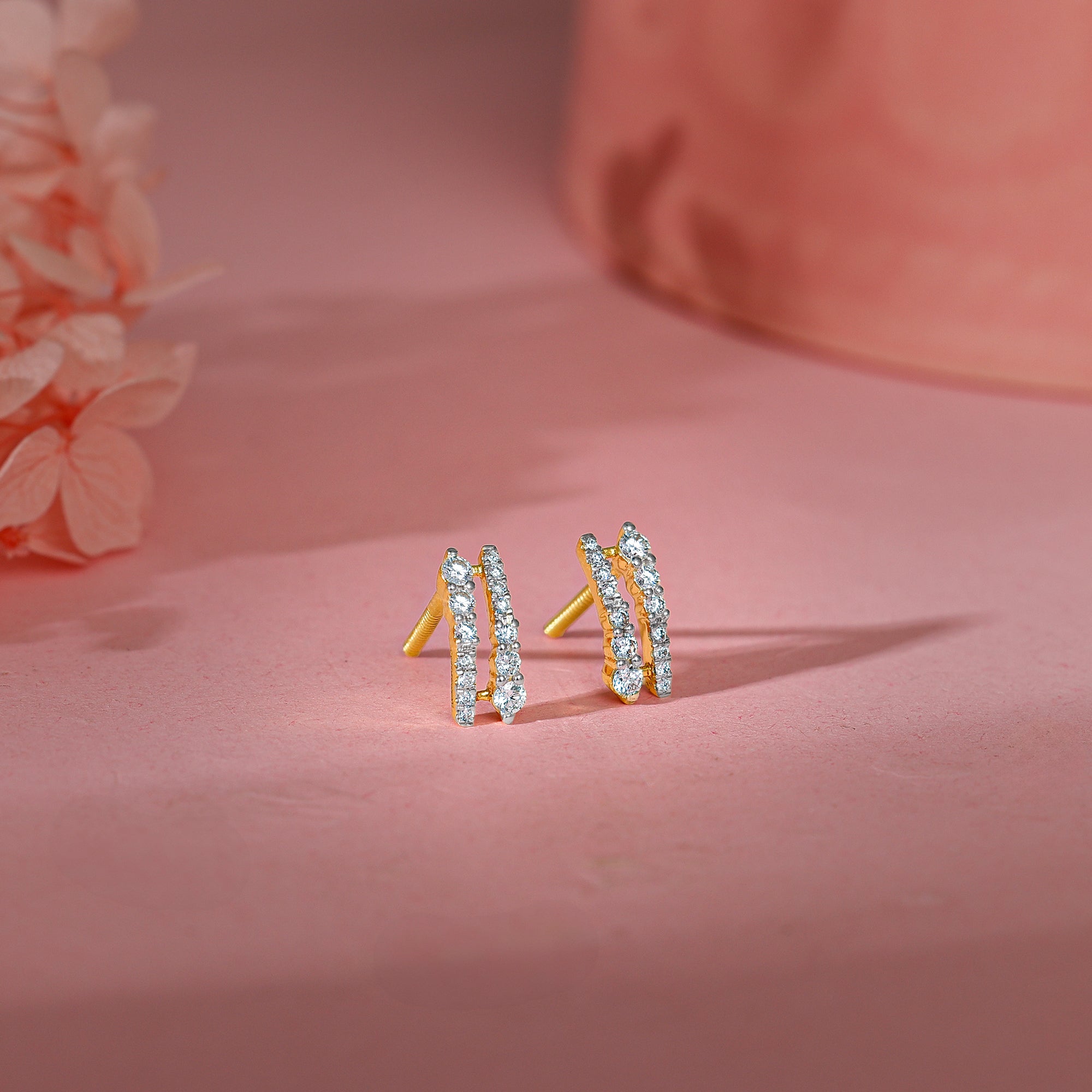 Gold Elysian Diamond Earrings