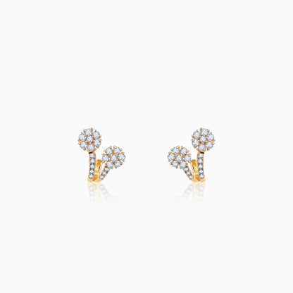 Gold Twinkle Trance Diamond Earrings