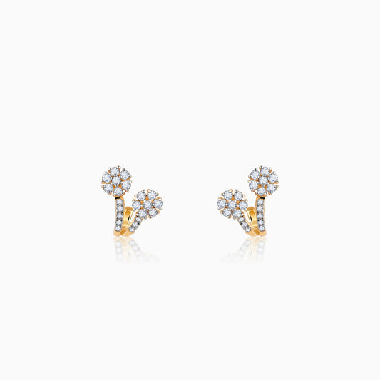 Gold Twinkle Trance Diamond Earrings