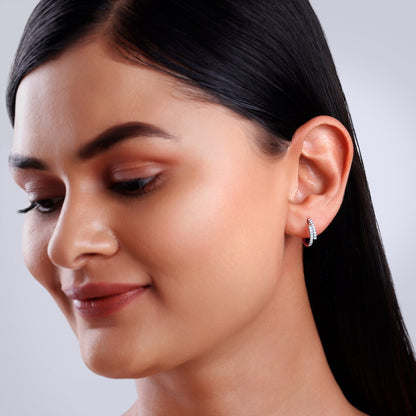 Rose Gold Timeless Charm Lab Grown Diamond Earrings