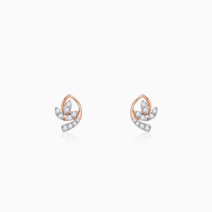 Rose Gold Petalia Lab Grown Diamond Earrings