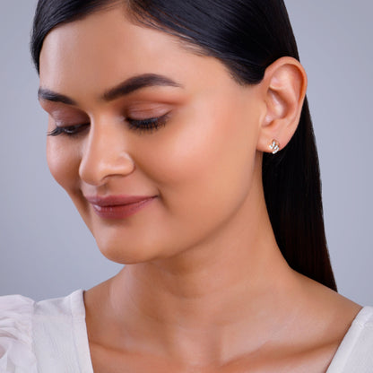 Rose Gold Petalia Lab Grown Diamond Earrings
