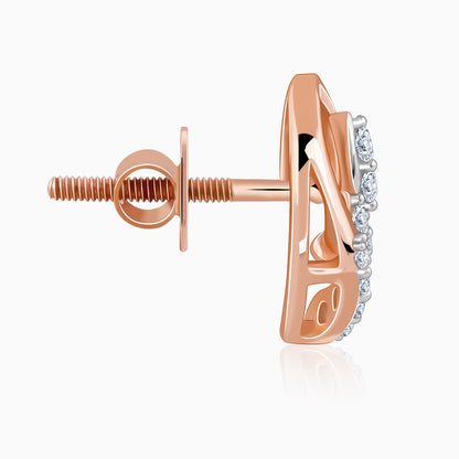 Rose Gold Petalia Lab Grown Diamond Earrings