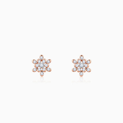 Rose Gold Magnetiq Diamond Earrings