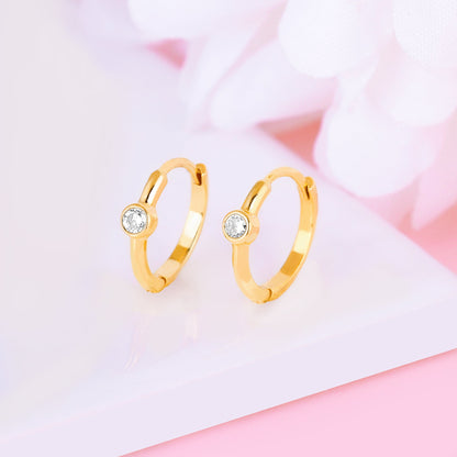 Gold Bewitched Diamond Hoop Earrings