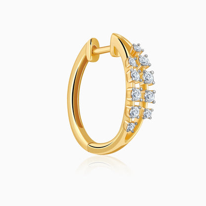 Gold Classic Lab Grown Diamond Hoop Earrings