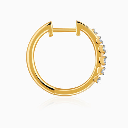 Gold Classic Lab Grown Diamond Hoop Earrings