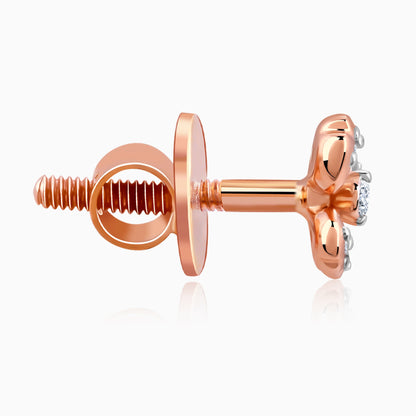 Rose Gold Primrose Lab Grown Diamond Earrings