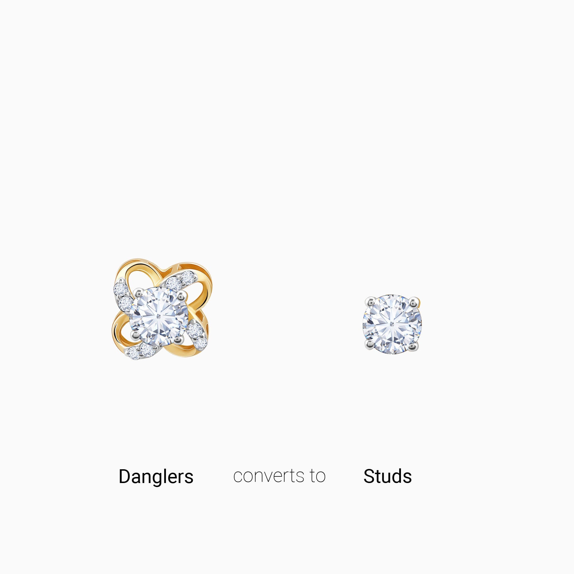 Gold Spring Promise Lab Grown Diamond Earrings