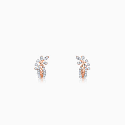 Rose Gold Juno J-hoop Lab Grown Diamond Earrings