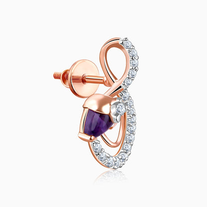 Rose Gold Musically Her Lab Grown Diamond Earrings