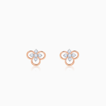 Rose Gold Velora Lab Grown Diamond Stud Earrings