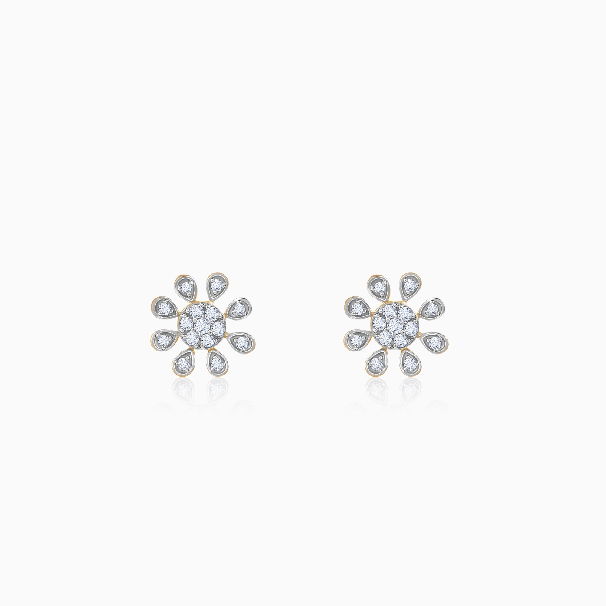 Gold Spring Beauty Lab Grown Diamond Earrings