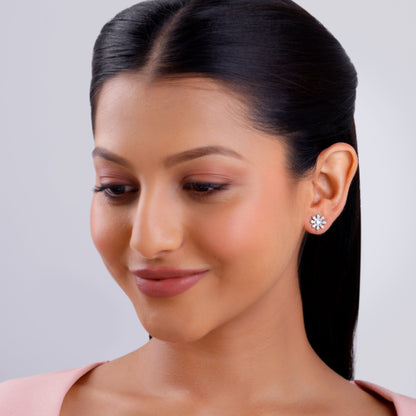 Rose Gold Jasmine Lab Grown Diamond Earrings