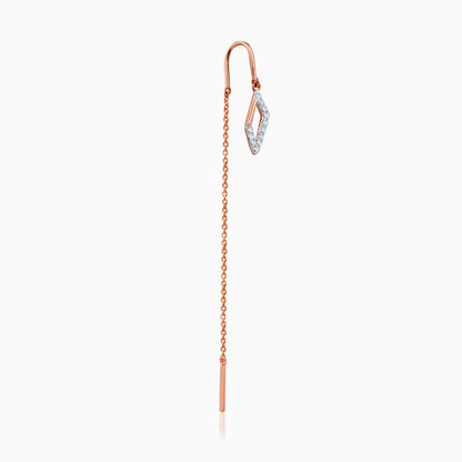 Rose Gold Manorama Sui Dhaaga Lab Grown Diamond Earrings