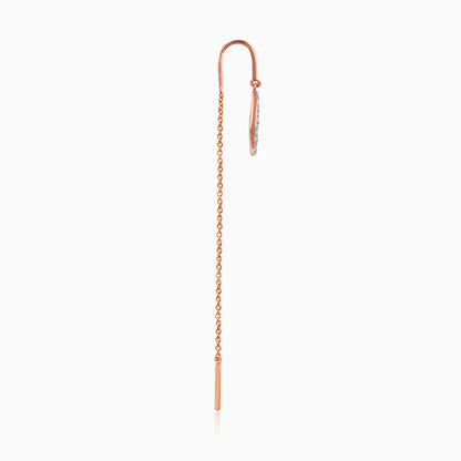 Rose Gold Manorama Sui Dhaaga Lab Grown Diamond Earrings
