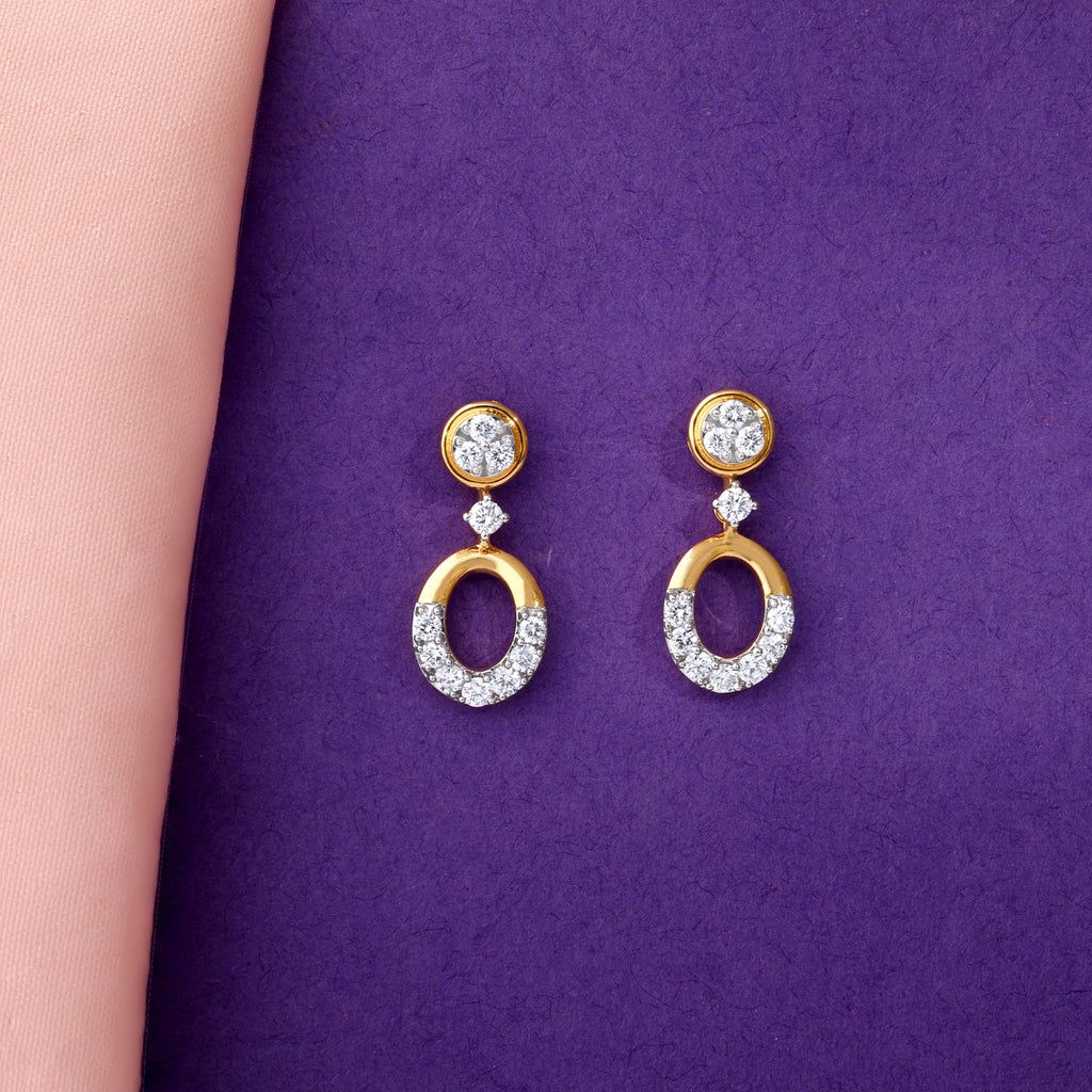 Gold Orb of Grace Lab Grown Diamond Earrings