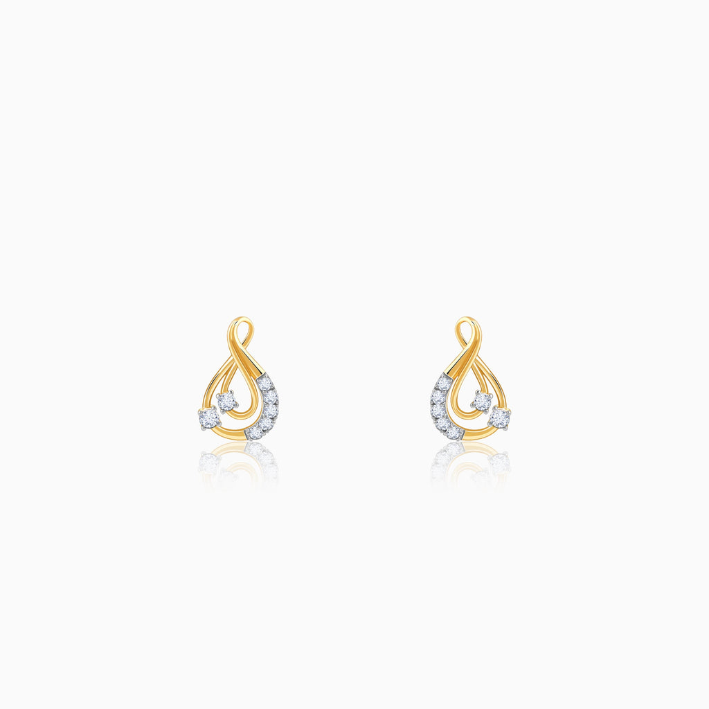 Gold Infinitude Lab Grown Diamond Earrings