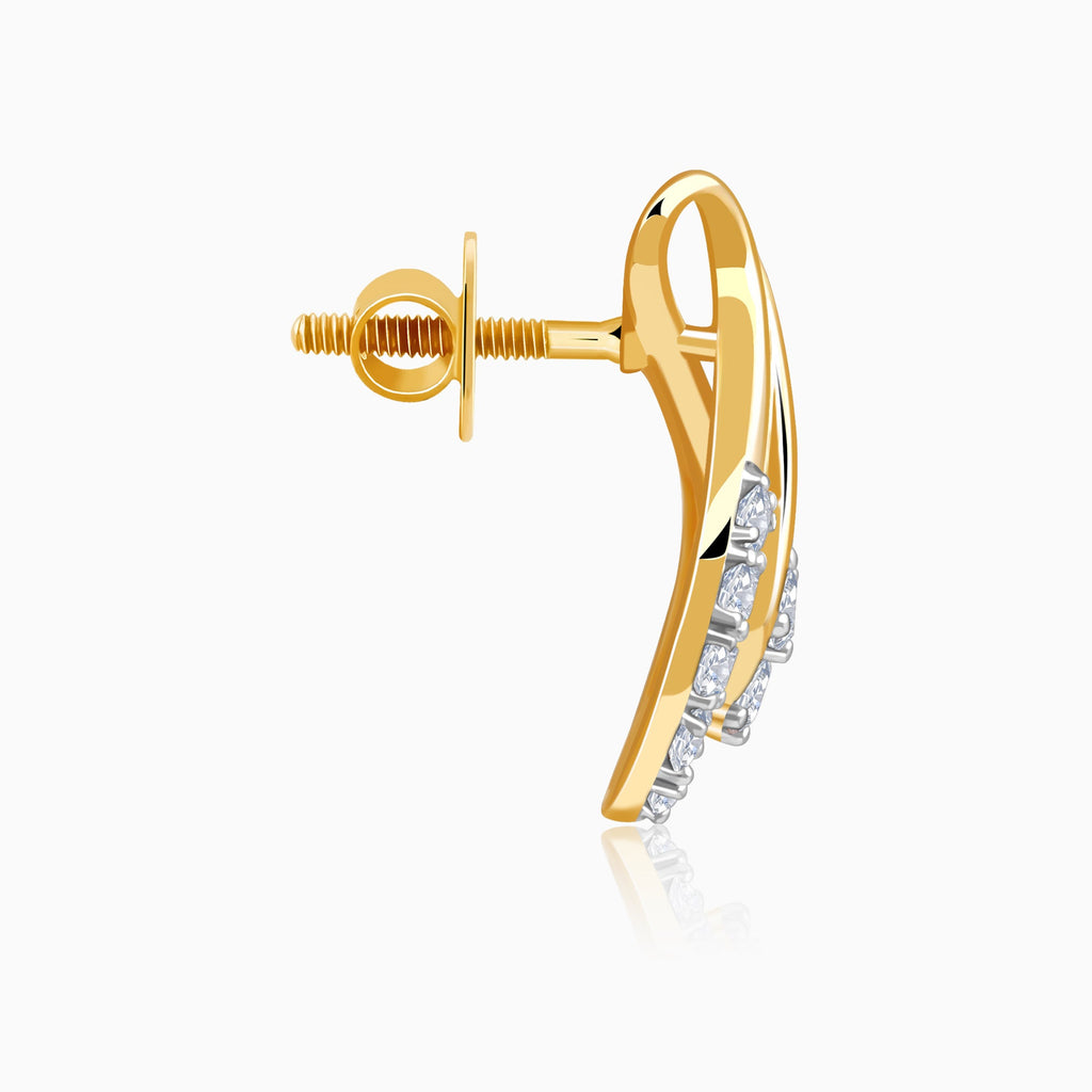 Gold Infinitude Lab Grown Diamond Earrings