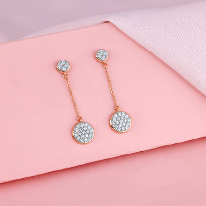 Rose Gold Blooming Lab Grown Diamond Earrings