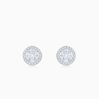 White Gold Zyra Lab Grown Diamond Earrings