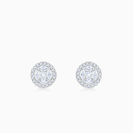 White Gold Zyra Lab Grown Diamond Earrings