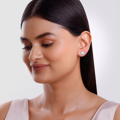White Gold Zyra Lab Grown Diamond Earrings