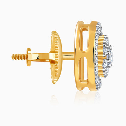 Gold After Glow Lab Grown Diamond Earrings