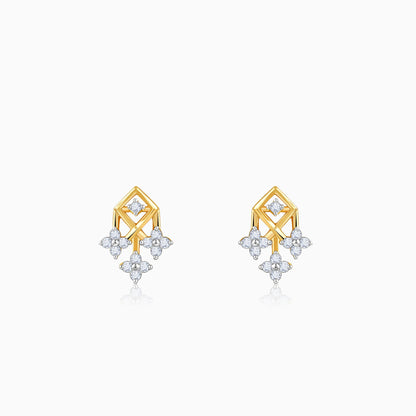 Gold Auric Lab Grown Diamond Earrings
