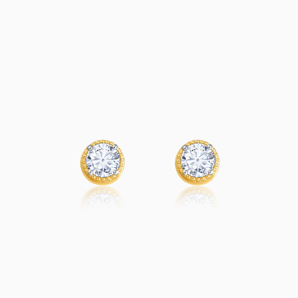 Gold Nova Lab Grown Diamond Stud Earrings