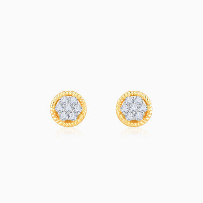 Gold Auriora Lab Grown Diamond Stud Earrings