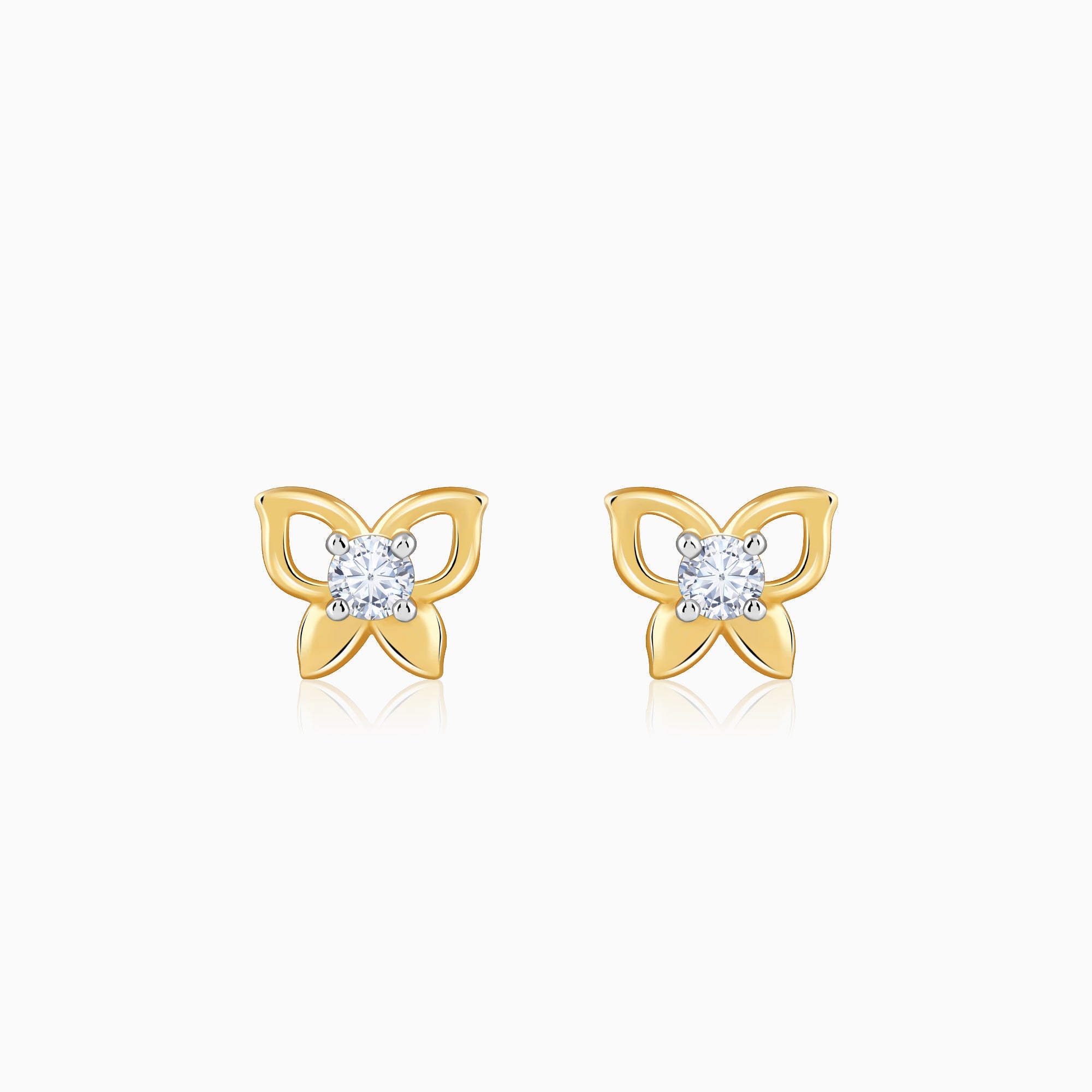 Gold Lilora Lab Grown Diamond Earrings