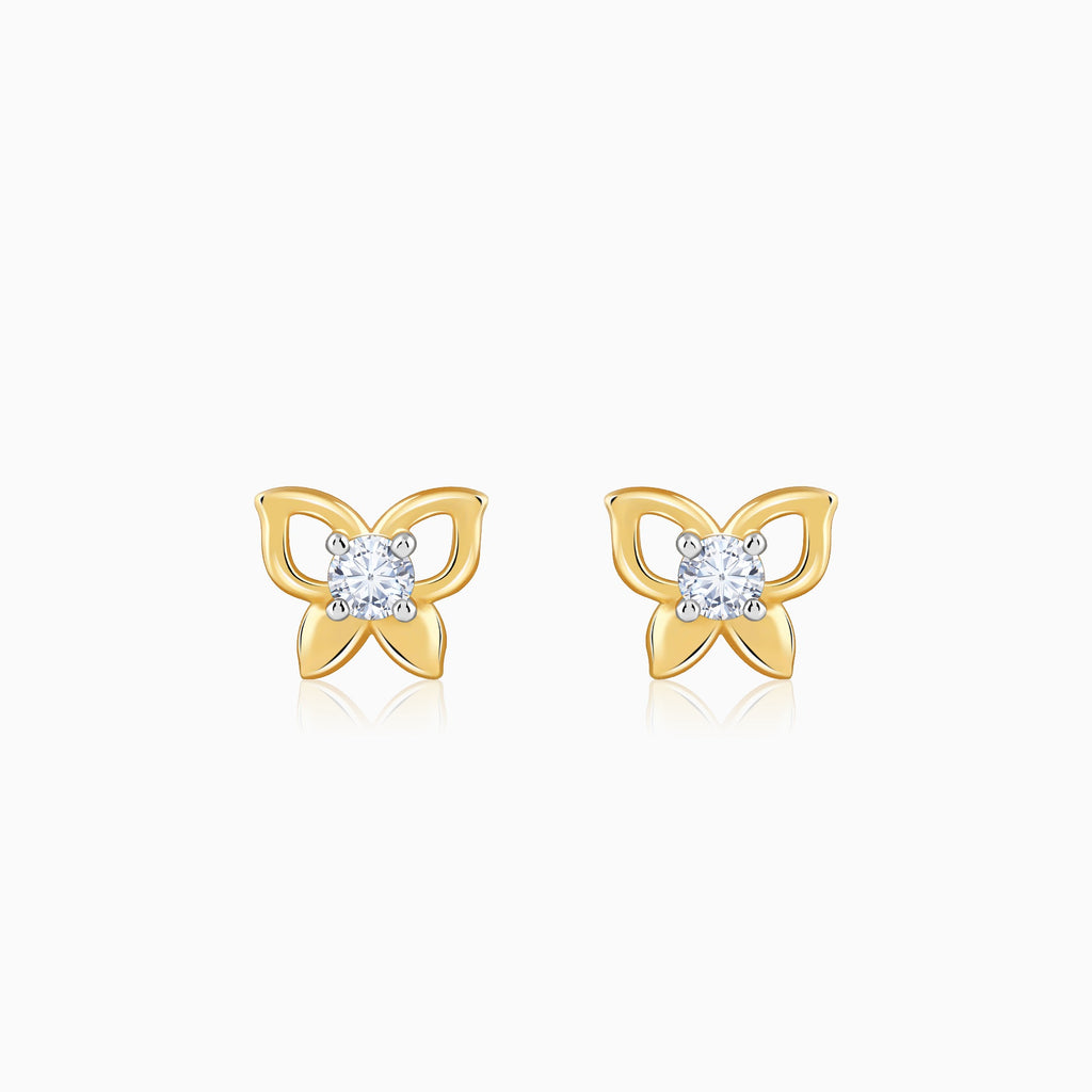 Gold Lilora Lab Grown Diamond Earrings