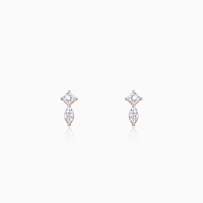 Rose Gold Dualis Lab Grown Diamond Earrings