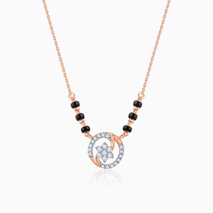 Rose Gold Bhavya Lab Grown Diamond Mangalsutra