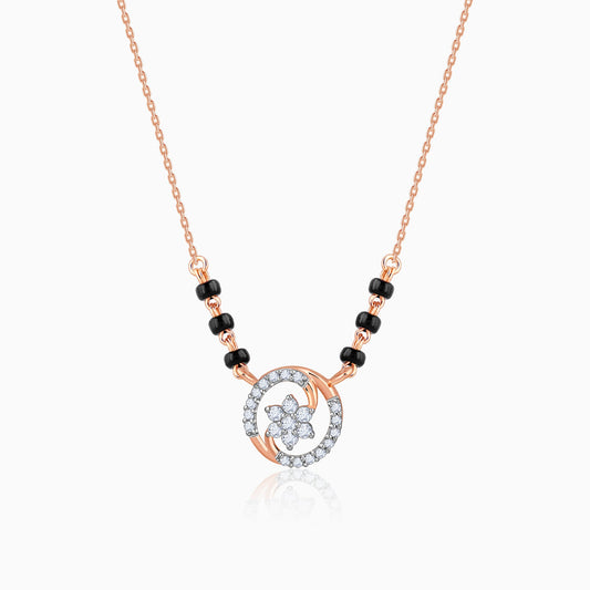 Rose Gold Bhavya Lab Grown Diamond Mangalsutra