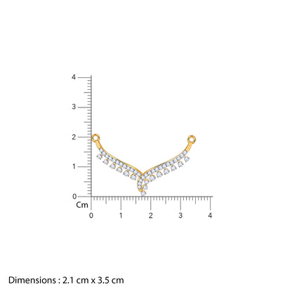 Gold Swathi Lab Grown Diamond Mangalsutra