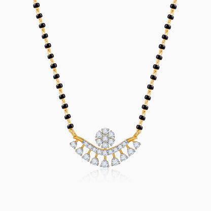 Gold Drop Floret Lab Grown Diamond Mangalsutra