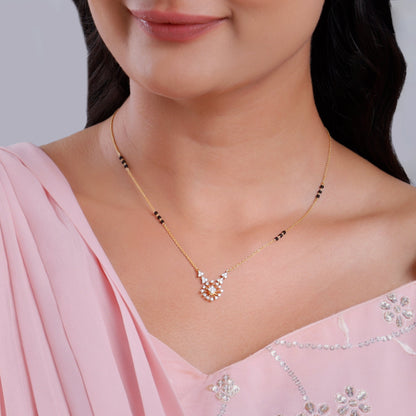 Gold Siddhi Lab Grown Diamond Mangalsutra